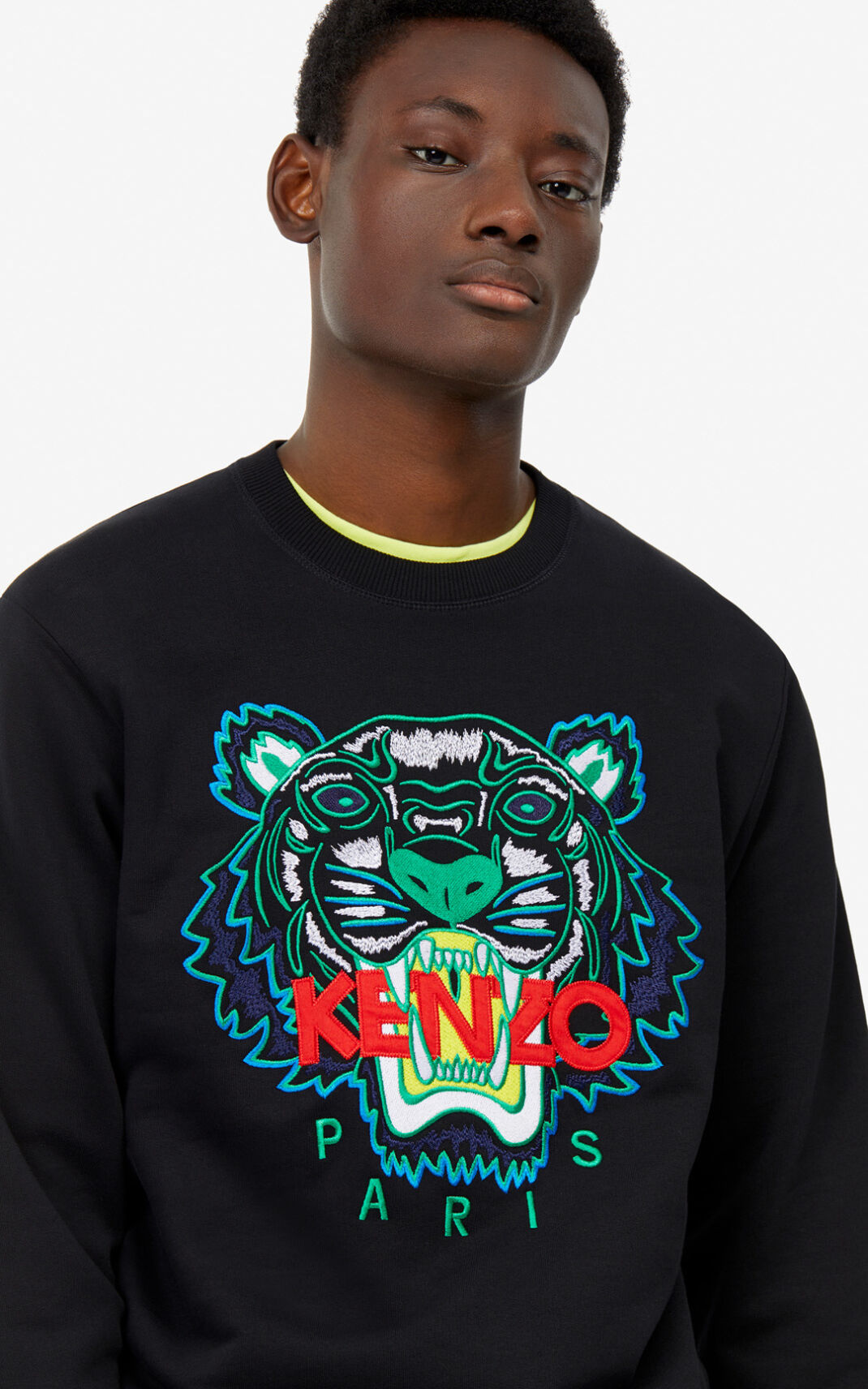 Sweat Kenzo Homme Tiger Noir FEASD-2069